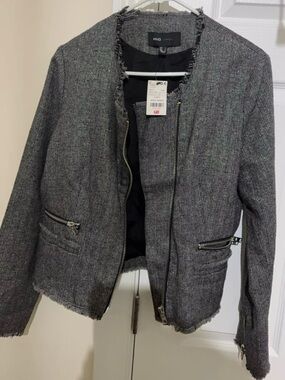 Women's MNG Casual Chanel Style Tweed Jacket
